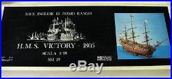 H. M. S. Victory 1805 Wooden Ship Model 198 Scale Mib, A Beauty