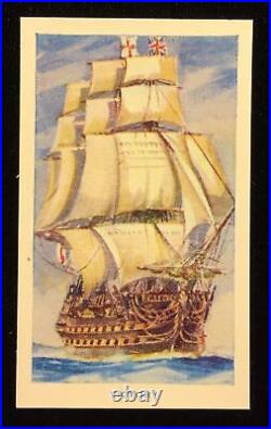 H. M. S. Victory Horatio Nelson 1905 Pin Blended Ship's Copper & 2 Tobacco Cards