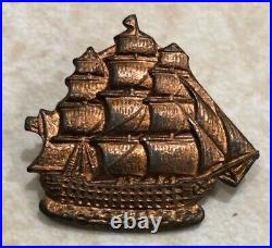 H. M. S. Victory Horatio Nelson Commem. Pin Made With Original Copper Dated 1905