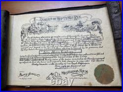 HISTORICAL 1934 USS LEXINGTON BATTLESHIP Augusta LEATHER LOG BOOK PHOTO ALBUM