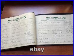 HISTORICAL 1934 USS LEXINGTON BATTLESHIP Augusta LEATHER LOG BOOK PHOTO ALBUM