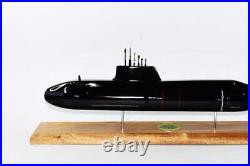 HMS Artful (S121) Submarine Model, Navy, 20, Scale Model, Mahogany, Astute Class