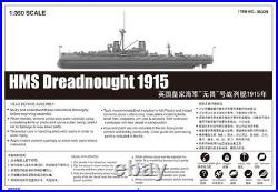 HMS DREADNOUGHT 1915 1/350 ship Trumpeter model kit 05329
