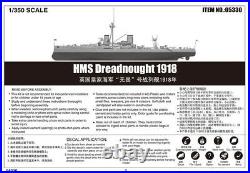 HMS DREADNOUGHT 1918 1/350 ship Trumpeter model kit 05330