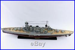 HMS Hood British Battleship Model 40 Handcrafted Wooden Model NEW