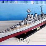 HMS Hood Handcrafted War Ship Display Model NEW
