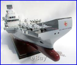 HMS Prince of Wales Aircraft Carrier (R09) Handcrafted War Ship Display Model