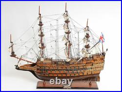 HMS Sovereign of the Seas 1637 Tall Ship Wooden Model 37 Fully Assembled New