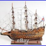 HMS Sovereign of the Seas 1637 Tall Ship Wooden Model 37 Sailboat