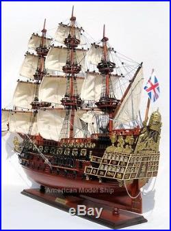 HMS Sovereign of the Seas 1637 Tall Ship Wooden Model 38- Handmade Wooden Model