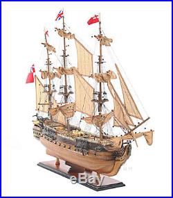 HMS Surprise Tall Ship Model 37 Master Commander with Floor Display Case with Legs