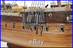 HMS Surprise Tall Ship Model 37 Master Commander with Floor Display Case with Legs