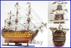 HMS VICTORY TALL SHIP 37 Wood Model Admiral Nelson's Flagship Collectable Decor