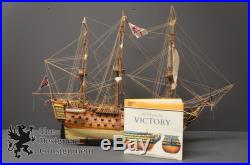 HMS Victory 100 Gun Model Sailing Ship With Anatomy of Boat Book McKay Vintage