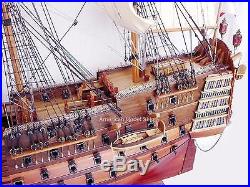 HMS Victory Admiral Nelson's Copper Bottom Tall Ship 38 Handmade Wooden Model