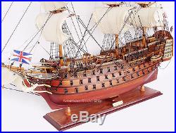 HMS Victory Admiral Nelson's Tall Ship 27 -Built Wooden Model New