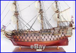 HMS Victory British Royal Navy Museum Quality Handcrafted Wooden Ship Model 30