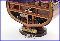 HMS Victory Cross Section Wooden Tall Ship Model 35 Lord Nelson's Flagship