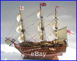 HMS Victory Painted Museum Quality Tall Ship Model 27 British Royal Navy 1774