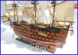 HMS Victory Painted Museum Quality Tall Ship Model 27 British Royal Navy 1774