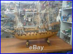 HMS Victory Tall ship pre-made withdisplay case
