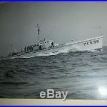 HUGE original photograph sub chaser PC536 Peterson Ship Building ESTATE 1942