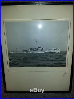 HUGE original photograph sub chaser PC536 Peterson Ship Building ESTATE 1942