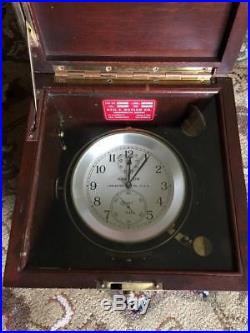 Hamilton Model 21 Marine Chronometer Clock
