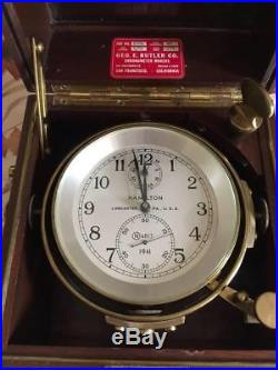 Hamilton Model 21 Marine Chronometer Clock