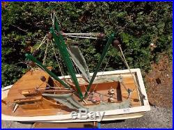 Hand Built Wood Fishing Trawler, Not A Kit, 28+, Amazing 1000+ Hour Build