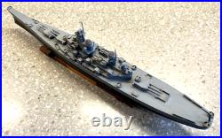 Handbuilt full hull wood model of the Missouri 1600 scale