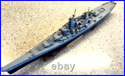 Handbuilt full hull wood model of the Missouri 1600 scale