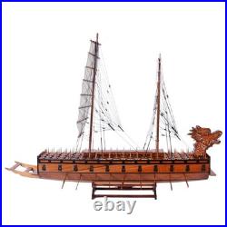 Handcrafted Korean Turtle Ship Legendary Geobukseon Wooden Warship Model