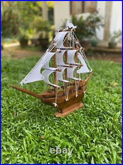 Handcrafted Wooden HMS Victory Ship Model Scale Viking Historical Vessel