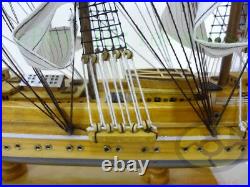 Handmade WOOD MODEL(22.8Length)Sailing Boat Tall Ship Sailer Nautical decor