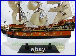Handmade WOOD MODEL (23.6length) Sailing Boat Tall Ship Sailer Nautical decor