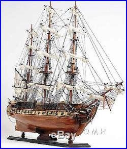 Handmade Wooden Model Ship USS Constitution New