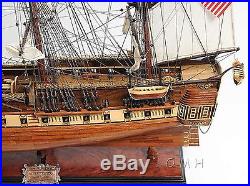 Handmade Wooden Model Ship USS Constitution New