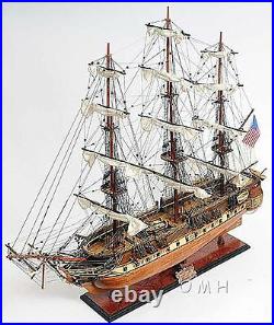Handmade Wooden Model Ship USS Constitution New Fully Assembled