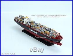 Hapag-Lloyd Container Ship 28 Handmade Wooden Model Ship NEW