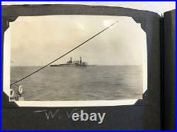 Historical 1930 Uss Mississippi Battleship Bb-41 Leather Log Book/photo Album