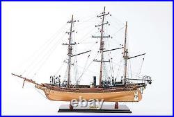 Historical Museum-Quality CSS Alabama Sail Wooden Ship Model 31 FULLY ASSEMBLED