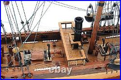 Historical Museum-Quality CSS Alabama Sail Wooden Ship Model 31 FULLY ASSEMBLED