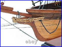 Historical Museum-Quality CSS Alabama Sail Wooden Ship Model 31 FULLY ASSEMBLED