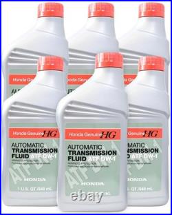 Honda Genuine Automatic Transmission Fluid ATF DW-1 6 Pack (1 Quart Bottles)