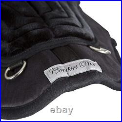 Intrepid International Comfort Plus Bareback Pad, Black, 21-3/4 in x 22