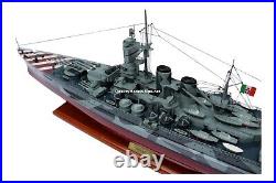 Italian Warship Roma 1940 Ready Display Wooden Ship Model