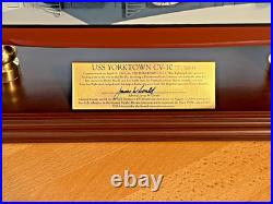 James Condit Signed Franklin Mint USS Yorktown 1/350 Scale Signature Series Auto