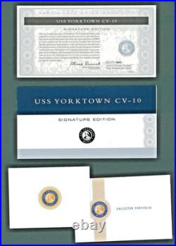 James Condit Signed Franklin Mint USS Yorktown 1/350 Scale Signature Series Auto