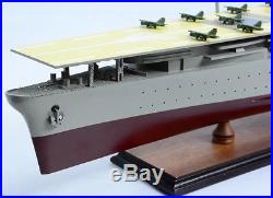 Japanese Aircraft Carrier AKAGI 40 Handcrafted Wooden Warship Model NEW